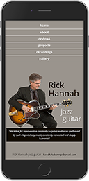 Rick Hannah Jazz homepage smart phone vertical image